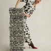 Abigail Silk Jersey Maxi Wrap Dress In Dvf 50Th Crossword Ivory