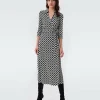 Abigail Silk Jersey Midi Wrap Dress