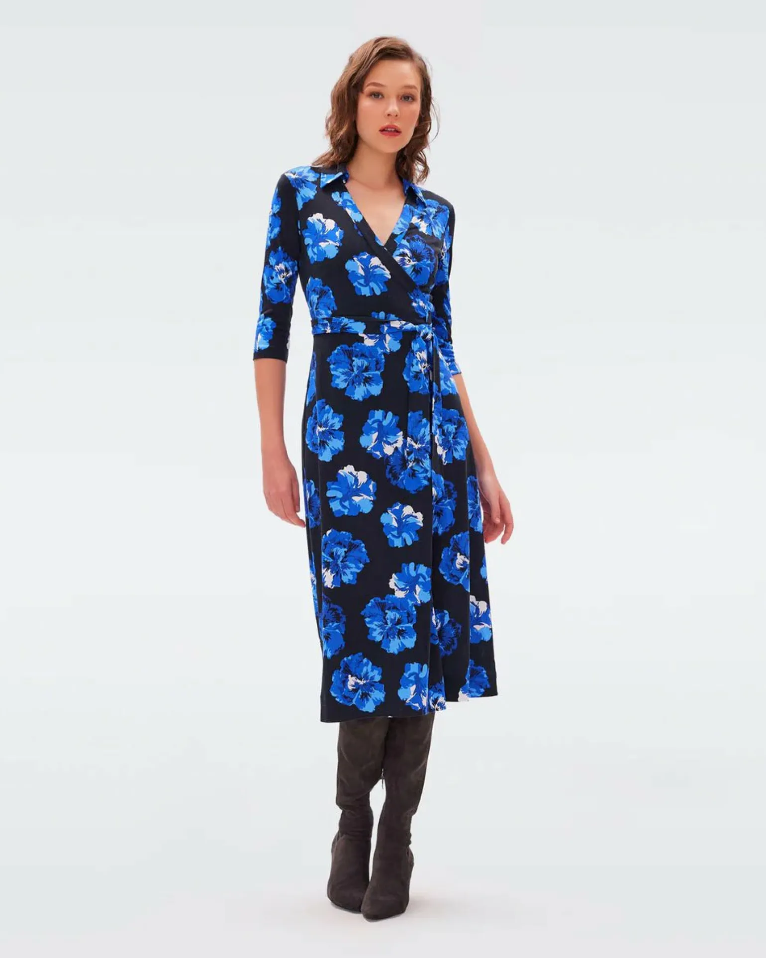 Abigail Silk Jersey Wrap Dress