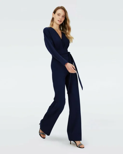 Dvf Marilou Jumpsuit In Midnight