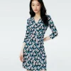 Dvf New Julian Two Dress In Fortune Vine Ivory