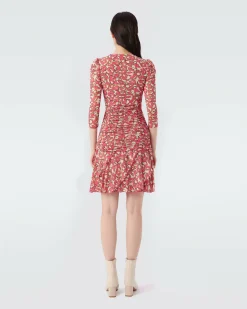 Marcelle Pleated Mesh Dress