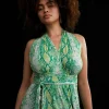 Pia Reversible Mesh Wrap Dress