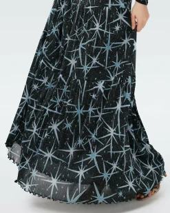 Stassi Metallic Mesh Dress